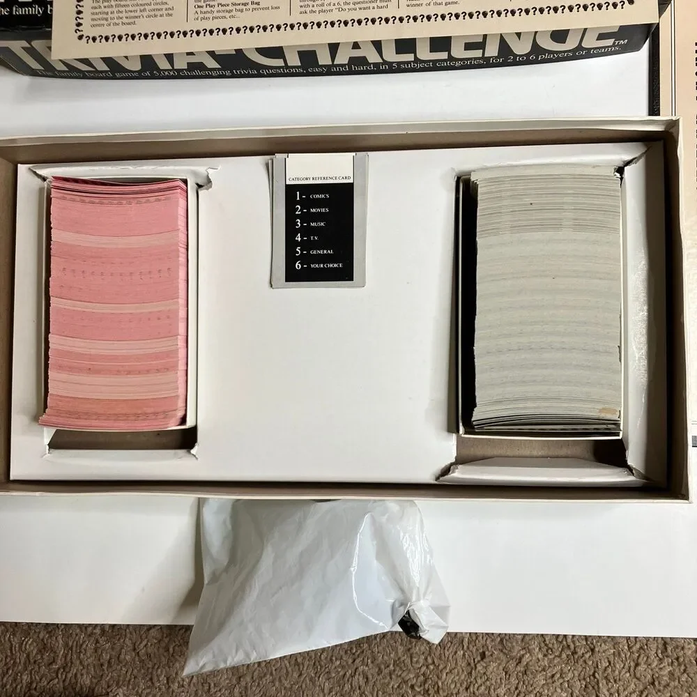 1984 Trivia Challenge /  The Canada Games Company Family Board Game Complete.